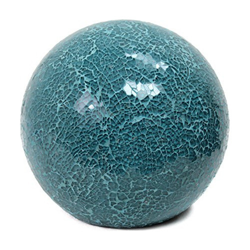 Lámpara De Mesa De Bola De Piedra De Piedra Verde Azulado De 0