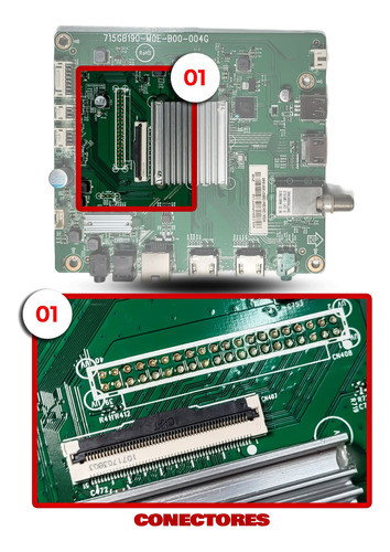 Placa Principal P/ Tv 43pfg6825/78 715gb190-m0e-b00-004g 1
