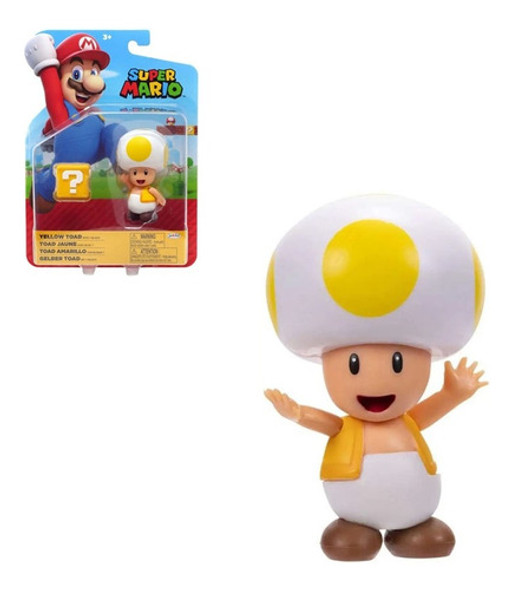 Figura Coleccionable Super Mario //toad Amarillo Wabro 0 Figura Coleccionable Super Mario //toad Amarillo Wabro 0