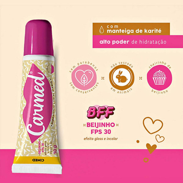 Kit 12 Unidades Hidratante Labial Carmed Bff Beijinho Fps30 1 Kit 12 Unidades Hidratante Labial Carmed Bff Beijinho Fps30 1