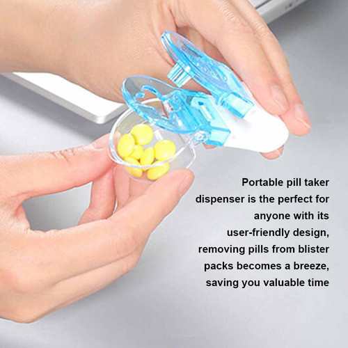 Caixa De Cápsulas Cute Dispenser, Comprimido Portátil E Leve 1