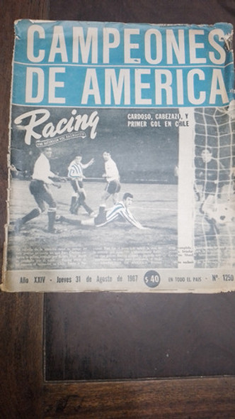 Revista ** Racing ** No 1250 - Campeon De America  Año 1967 0 Revista ** Racing ** No 1250 - Campeon De America  Año 1967 0
