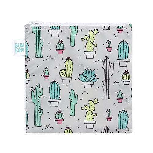 Bumkins Reutilizable Snack Bag Large, Cactus 0