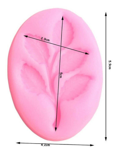 Molde De Silicone Galho De Folhas 1