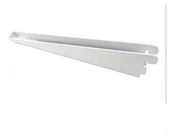 4 Riel 1mt + 10 Mensula 17cm Reforzado Blanco Doble Enganche 0