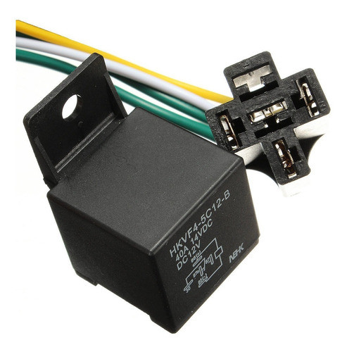 Coche Auto Dc 12v Voltios 30/40a 4 Pin 4 Cable De Relé Y Zóc 0
