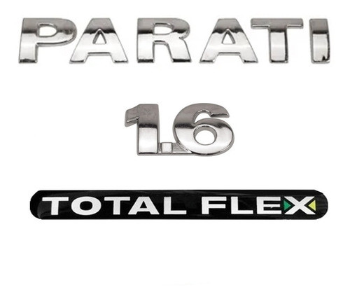 Emblema Parati  + 1.6 + Total Flex Linha G3 - G4 0