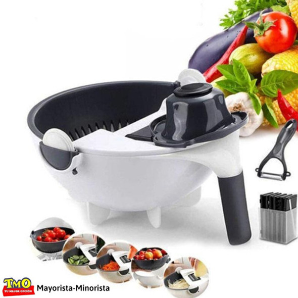 Rallador Rebanador Escurridor Multifunción Vegetale Verduras 1 Rallador Rebanador Escurridor Multifunción Vegetale Verduras 1
