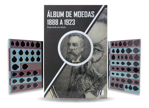 1  Álbum De Moedas Brasil Réis 1888 A 1923 Promoção 0