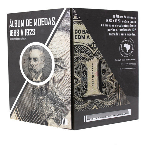 1  Álbum De Moedas Brasil Réis 1888 A 1923 Promoção 1