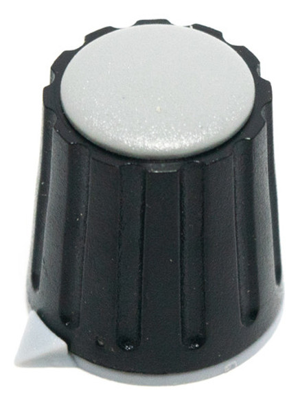 5 Perillas Potenciometro 17x20mm Eje Estriado 6mm Gris 0