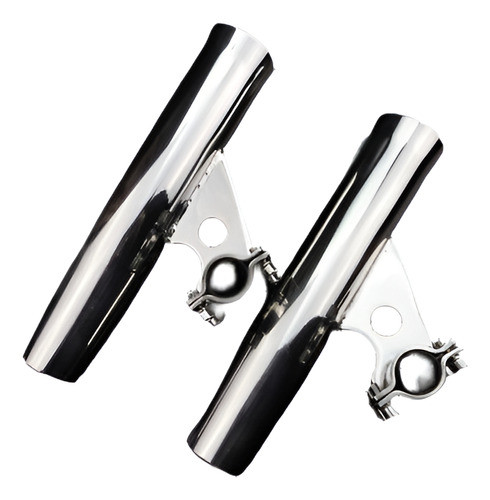 Sostenedores De Barra Horizontal De Pesca 2pcs Acero Inoxida 0