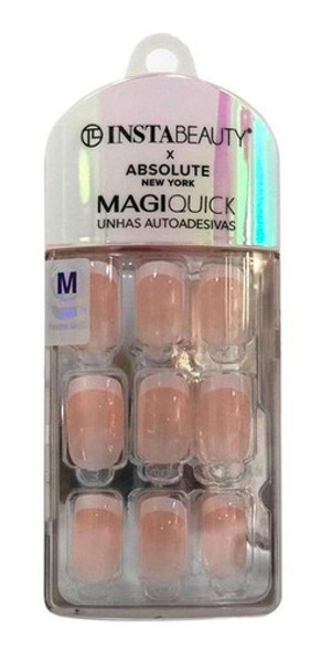 Absolute New York Magiquick Unhas Post French  24unidades 0 Absolute New York Magiquick Unhas Post French  24unidades 0