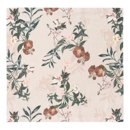 Kit 2 Guardanapos Algodão Coloratta Copa Cia 50cm Rosa Flor 1
