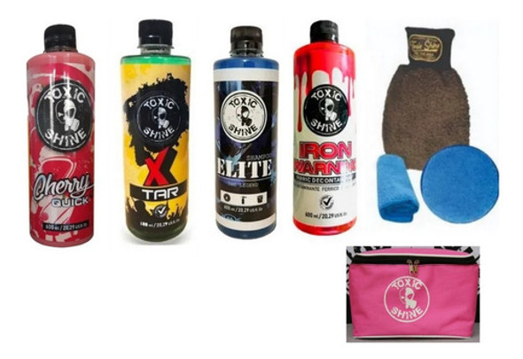 Kit 8 Und Lavado De Auto Acond Inter Shampo Lustre Shine 0