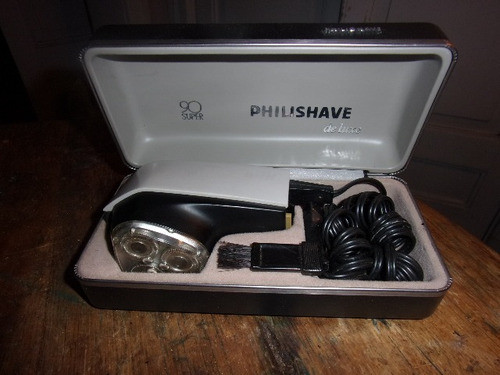 Antigua Máquina De Afeitar Philips, Decoración Para Barberia 0