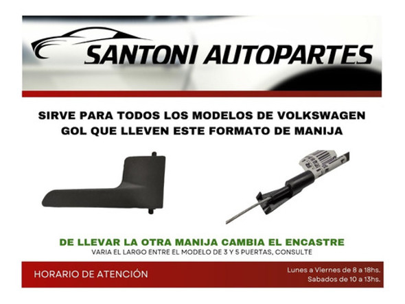 Comando Puerta Izq Delantera Gol 2006 2014 5 Puerts (cable) 1