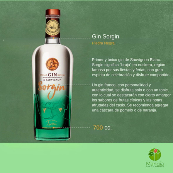 Gin Sorgin Yellow Premium Distilled 700ml François Lurton 1