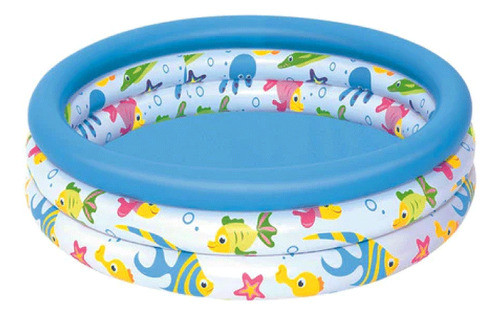 Pileta Inflable Chica 3 Aros Fondo Del Mar 0
