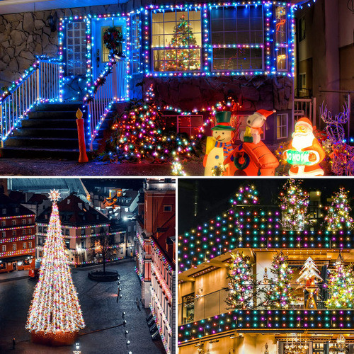Mwyyyj 448 Luces Led De Navidad En Racimo Para Interiores Y 1