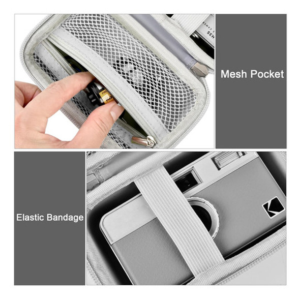 Funda Para Kodak Ektar H35 Gris Resistente A Golpes Pulsera 1