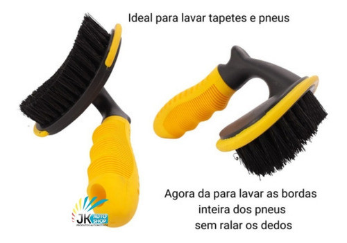Escova P/ Limpeza De Pneus Amarela Escova Para Pneus Vonder 1