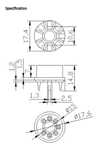 6 Pin Sensor Socket Mg811 Mq2 Mq3 Mq4 Mq5 Mq6 Mq9 M Itytarg 1