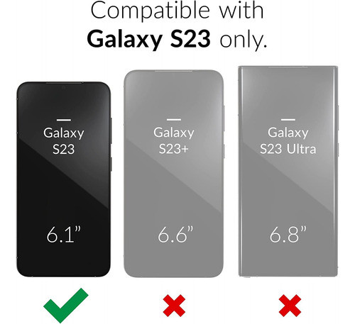 Funda Samsung Galaxy S23 Cubierta Cámara + 2 Protec Pantalla 1