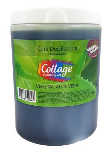 Cera Jalea Descartable Vegetal Aloe Vera Collage   X 1000 Gr 0