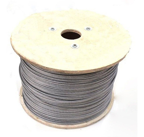 200mts Rollo De Cable Acero Galvanizado 2,5mm 6x7+1 0