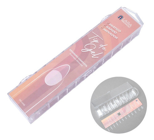 Tip De Gel Lara Machado Extensão Completa Almond - 120un 0