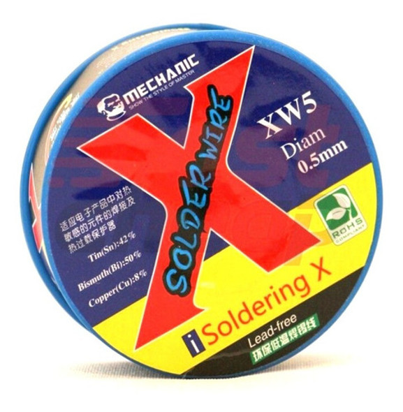 Estaño Mechanic Xw5 0.5mm 40g Soldadura Rollo 0
