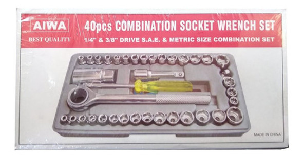 Juego De Dados Combinada Herramientas Set De 40 Tcs 0