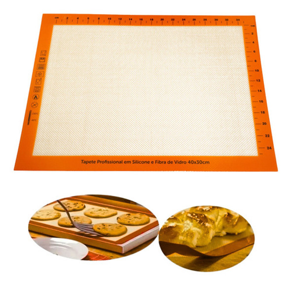 Tapete Forneável Fibra Vidro Multiuso Culinária Artesanato 0