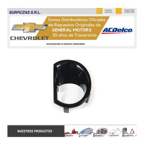 Moldura Faro Auxiliar Der S10 17/ Chevrolet 3c Original 1