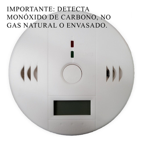 Alarma Detector Monóxido De Carbono Autónomo Digital Certif 1