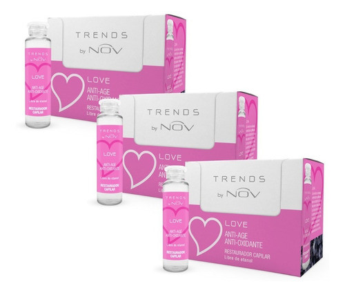 Ampolla Capilar Anti Age Y Anti Oxidante Trends Love X3 Nov 0