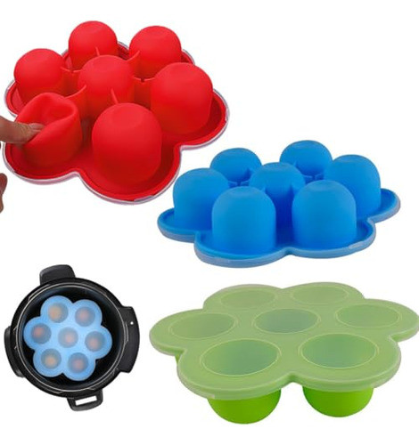 Molde De Silicona Grande Para Picaduras De Huevo Con 7 Orifi 1