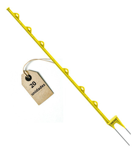 20 Varillas Plástica Amarilla San Miguel Para Hilo O Cinta 0