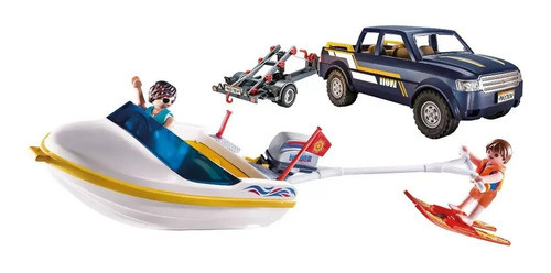 Camioneta Con Lancha Playmobil 66 Piezas 4-10 70534  Febo 0