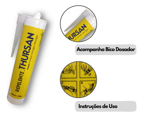 Kit Repelente De Pombos, Morcegos E Formig.  220g + Aplicado 1