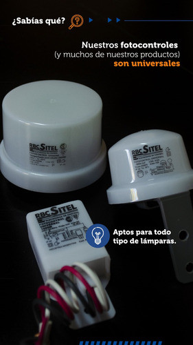 Fotocontrol Temporizado 600w Led -fotocélula Rbc-sitel C107 1