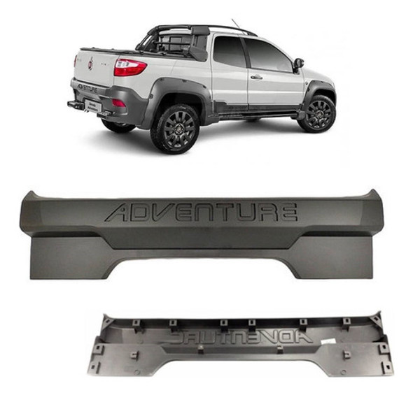 Moldura Parachoque Traseiro Fiat Strada Adventure 100208726 0