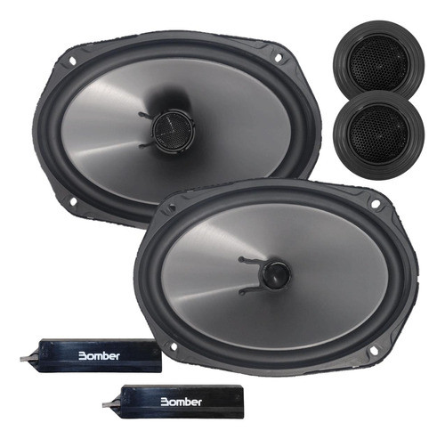 Parlantes Componentes Bomber 6x9 Pulgadas 75w Rms Kit Mobile 0