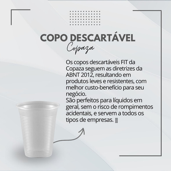 Copo Descartável 200ml Transparente Caixa Com 2.500 Unidades 1