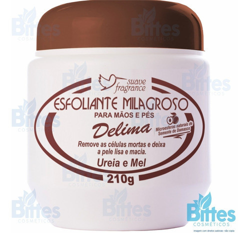 Esfoliante Delima Milagroso Suave Fragrance Mãos E Pés Mel 0