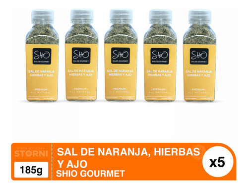 Sal De Naranja, Hierba Y Ajo Pack X5u Shio Gourmet Por Mayor 0