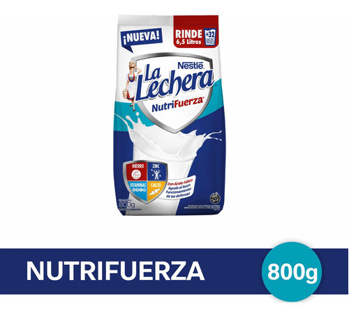 3 Leche En Polvo La Lechera Nestle 800g Nutrifuerza Sin Tacc 1