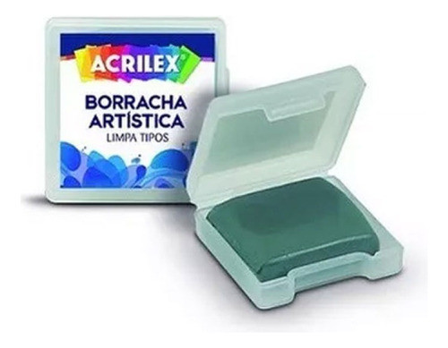 Kit C/ 03 Borracha Artistica Maleável Limpa Tipos Quadrada 1