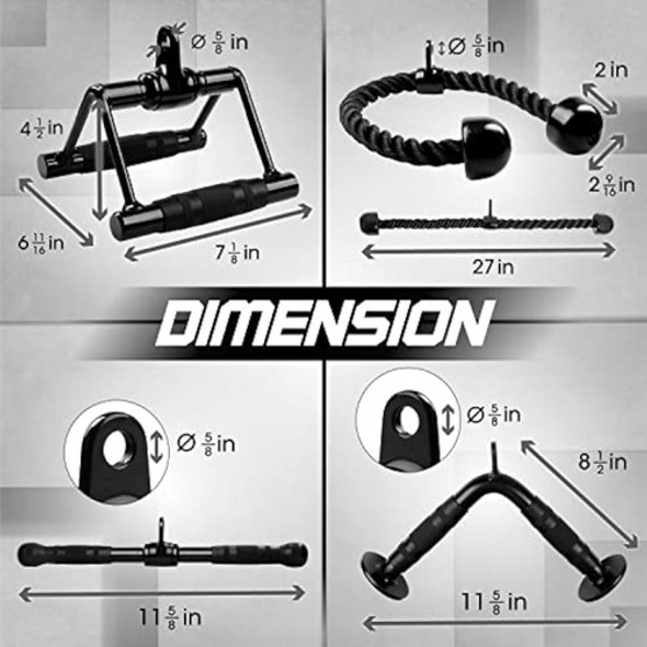 Yes4all Tricep Press Down Cable Machine Attachment 1